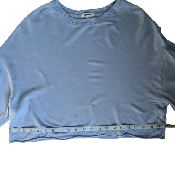 Garage Light Blue Soft Long Sleeve Top Women Size Medium - Picture 9 of 11
